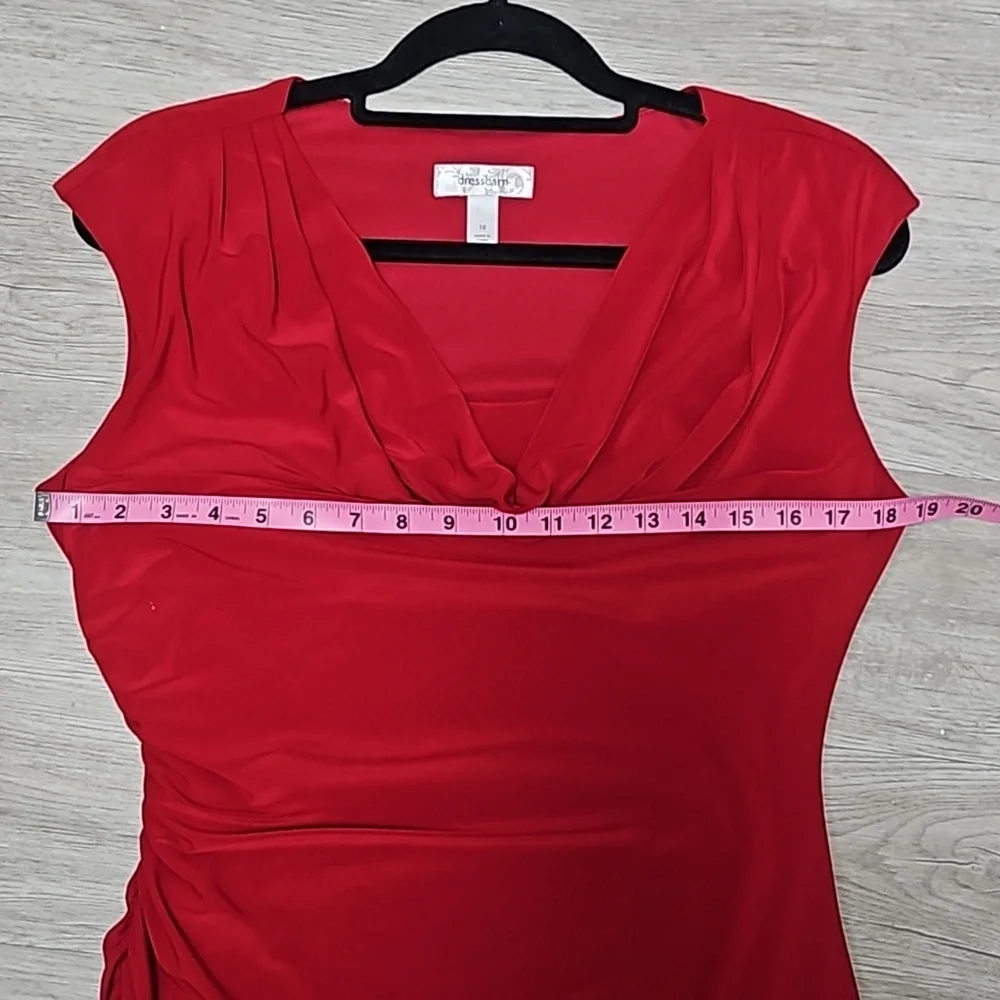 ✨️Gorgeous Dress Barn Red Hot Dress Size 10 - Picture 9 of 14